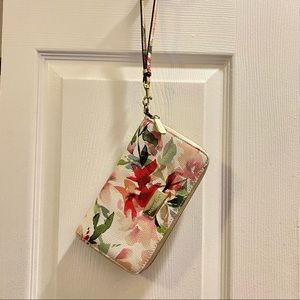 Floral Wristlet / Clutch Wallet